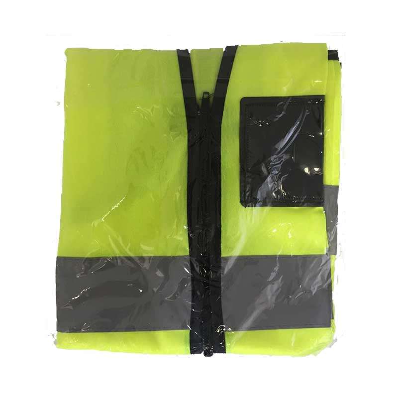 Vest Reflective Flu Lime Small Zip/pocket Y-s
