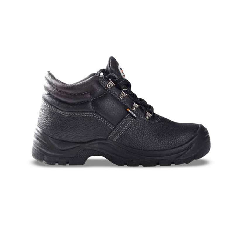 Boot Safety Mercury Oil/acid St/cap Black Size  9