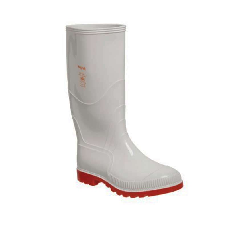 Gumboot Duralight Wayne Knee/l Wht/red N/stc Size 12 F1030