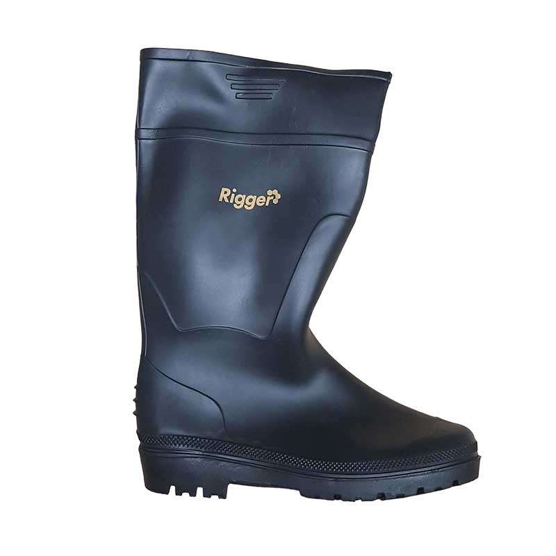Gumboots Rigger K/length Black N/stc Size 11
