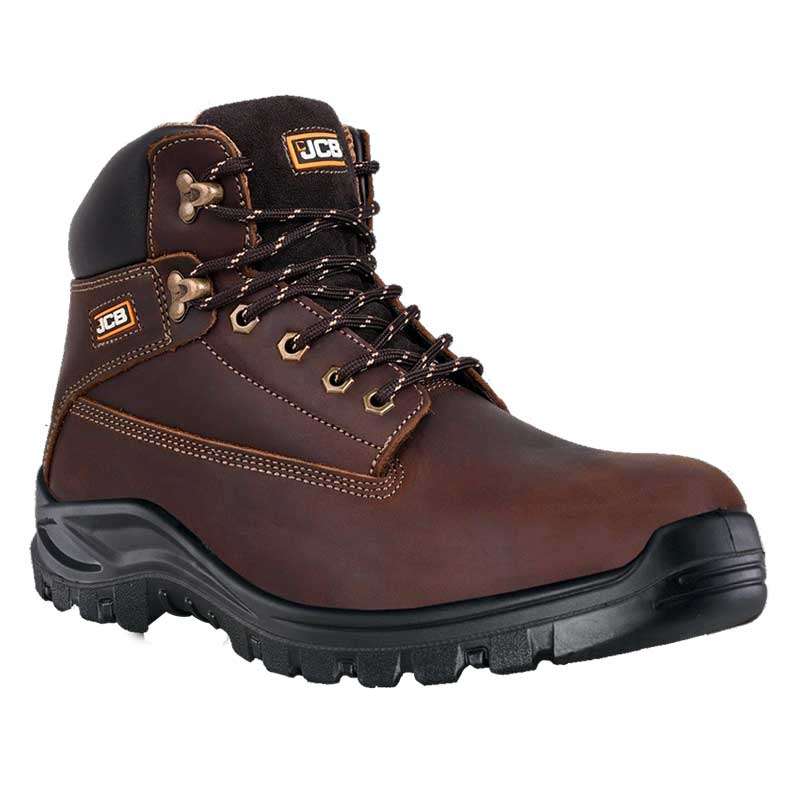 Boot Safety Holt/brown St/cap Slip Resis Size 10 Jcb1855