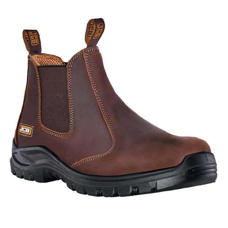 Boot Safety Jcb Chelsea Brn St/cap Slip/res Size 7 Jcb1877