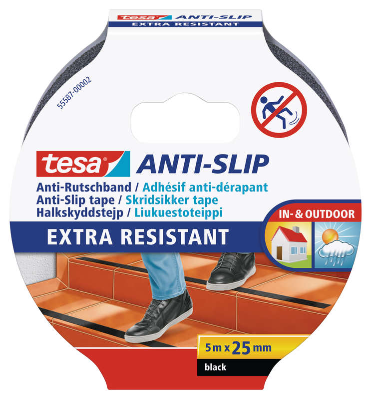 Tesa Tesa Anti-slip Tape 5mx25mm Black (ip 6)