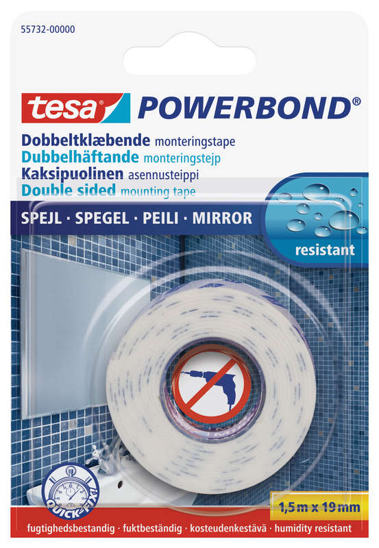 Tesa Tesa Powerbond Mirror 1.5mx19mm (ip 12)