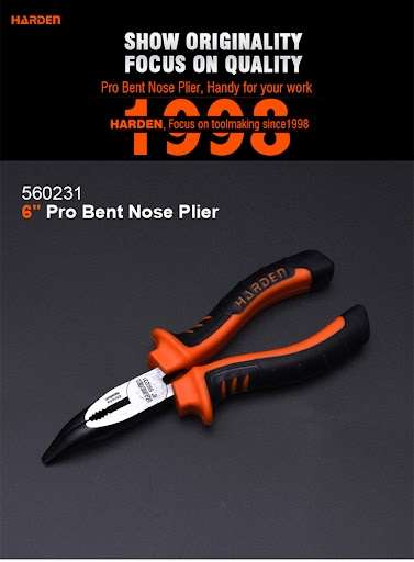 Harden 6 Inch (162mm) Pro Bent Nose Plier