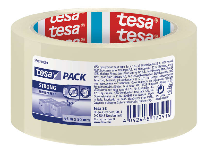 Tesa Tesapack Strong Pp 66mx50mm Transparent (ip 6)