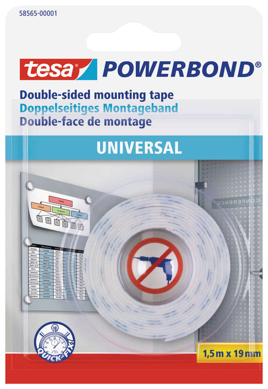 Tesa Tesa Powerbond Universal 1.5mx19mm (ip 12)