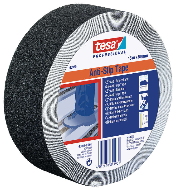 Tesa Tesa Anti Slip Tape Professional 15mx25mm Black (ip 6)
