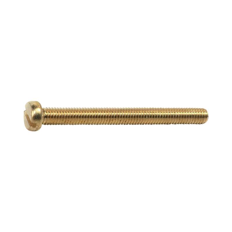 Ruwag Machine Screw Brass Cheese Head Slotted 4x40mm (5)