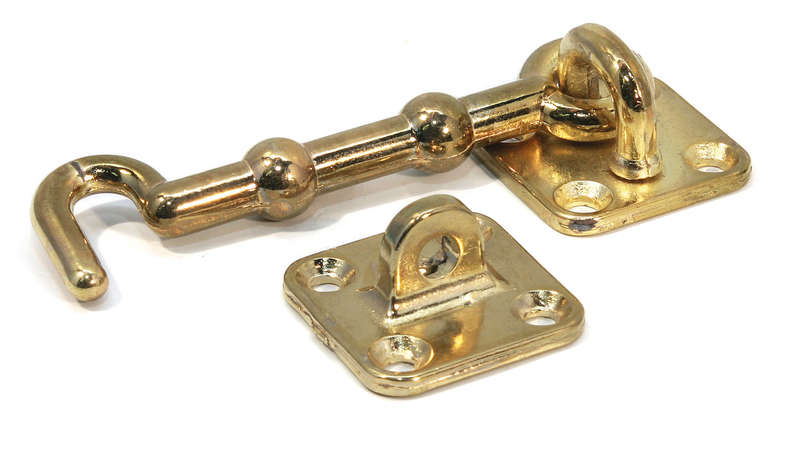 Ruwag Cabin Hook Brass Plated 200mm (1)