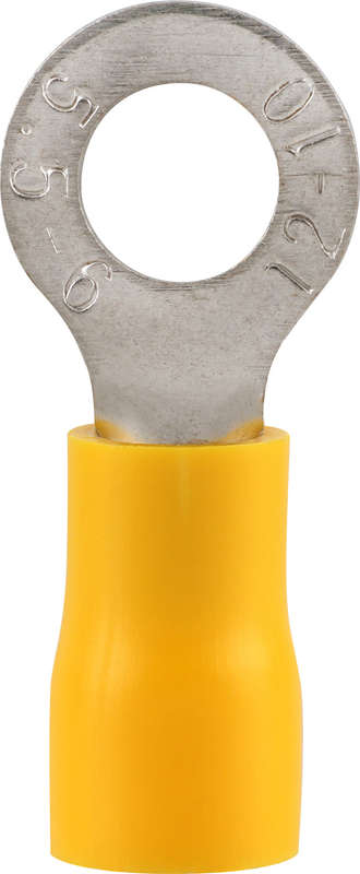 Ruwag Pre-ins Ring Terminal Yellow 5mm (25)