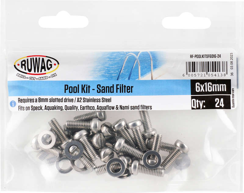 Ruwag Pool Kit - Sand Filter 6x16mm (24)