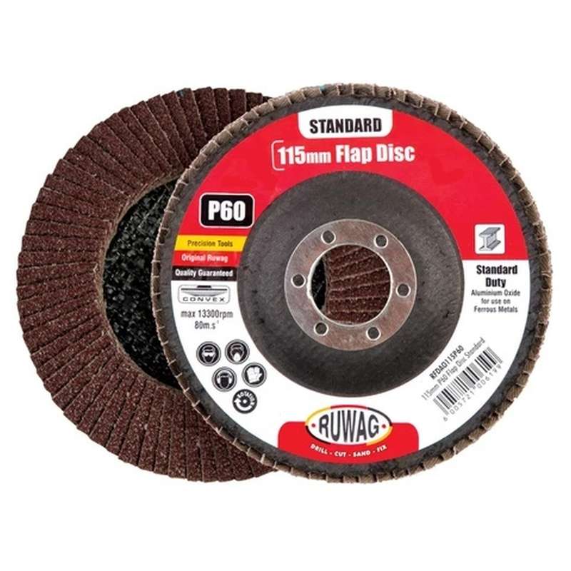 Ruwag 180mm P40 Flap Disc Standard /ea