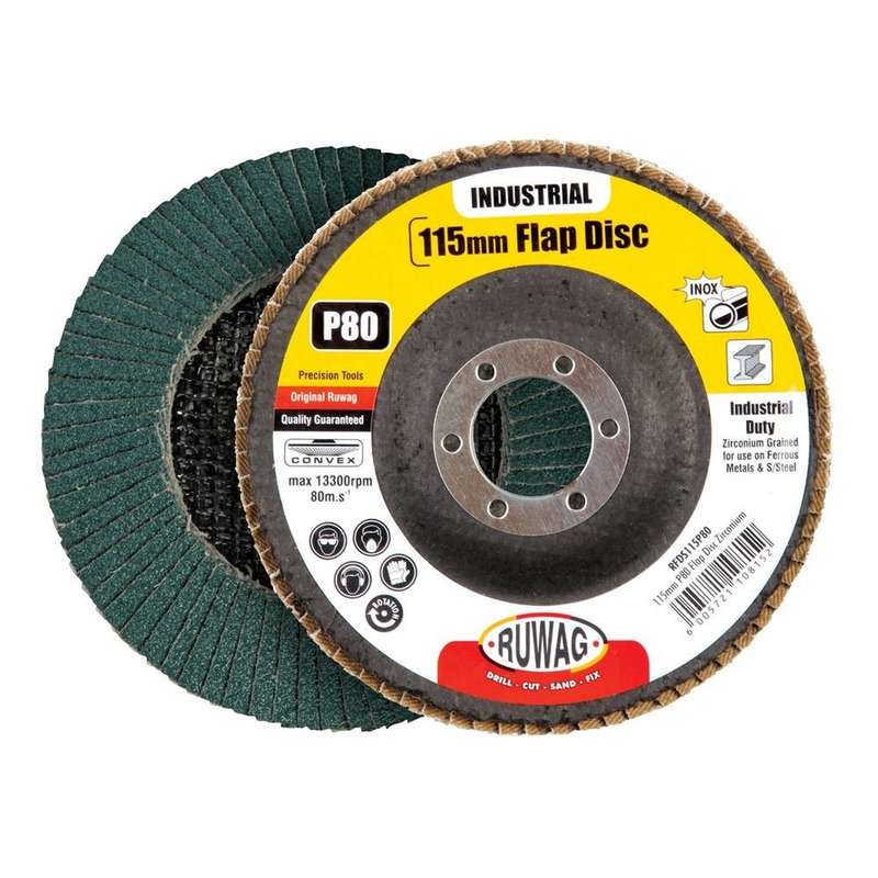 Ruwag 180mm P40 Flap Disc Zirconium /ea