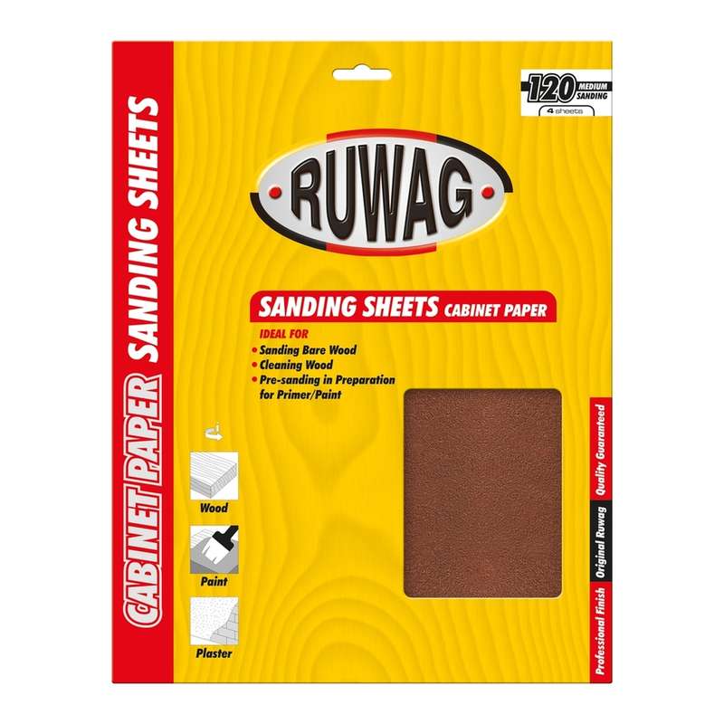 Ruwag P120  Cabinet Paper  4 Pack /pk