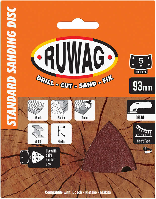 Ruwag P240 Triangular Sheet Add-on 5 Pack /pk