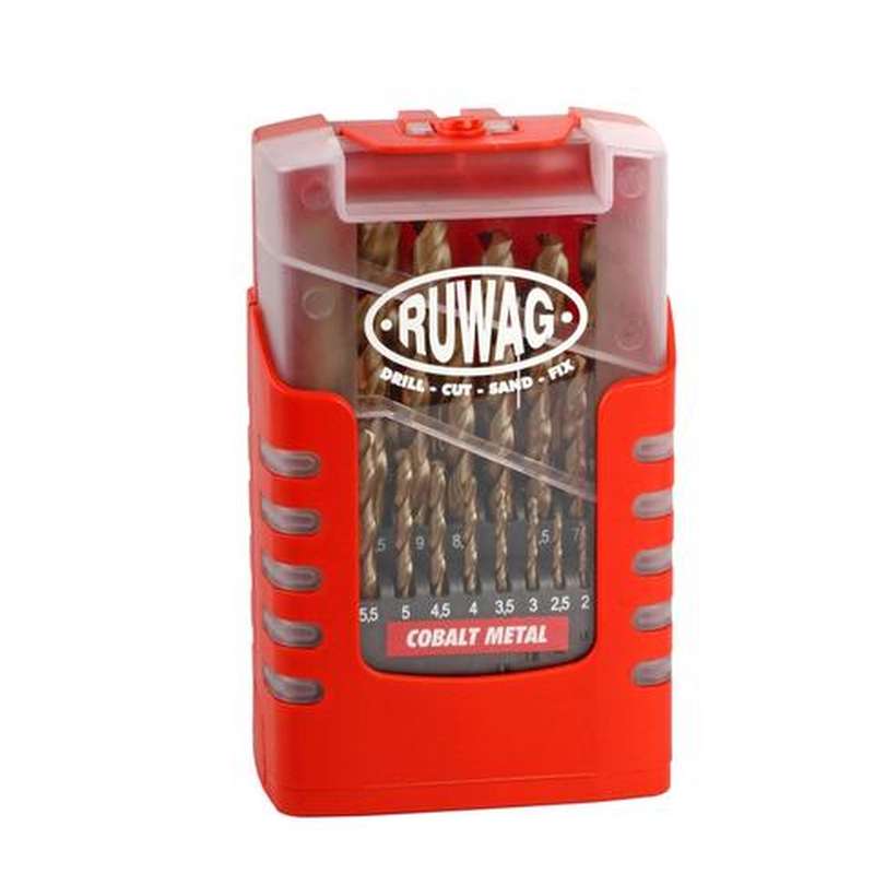 Ruwag 25pce Cobalt Metal 1-13mm