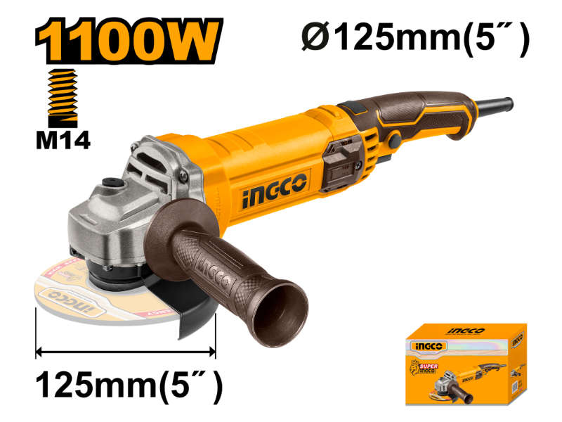 Ingco Angle Grinder 1100w 125mm