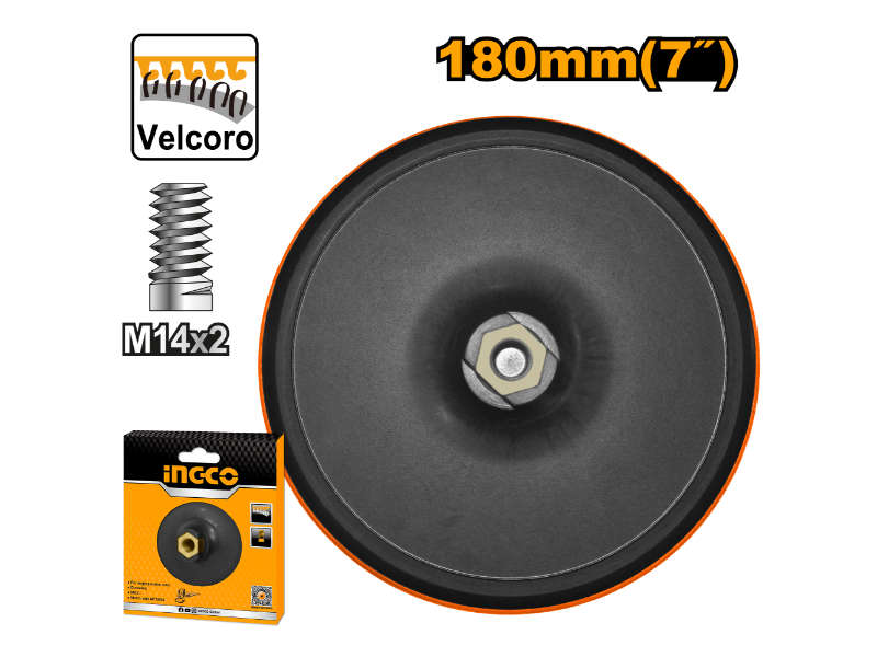 Ingco Backing Pad 180mm M14 Pp