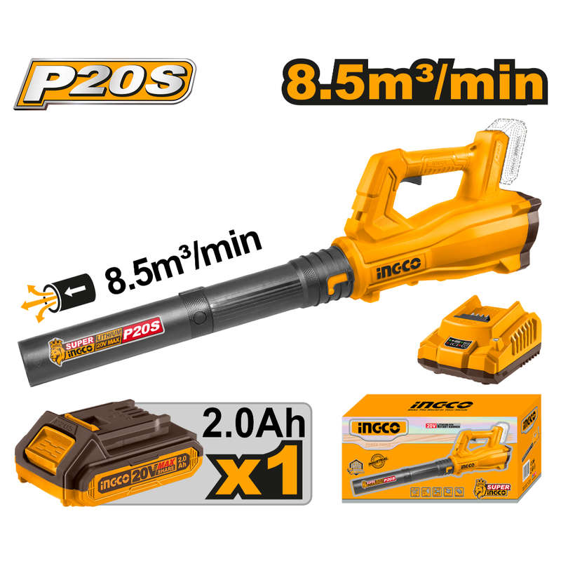 Special - Ingco 20v Ps+ C/l Blower  8.5qbm/min Kit