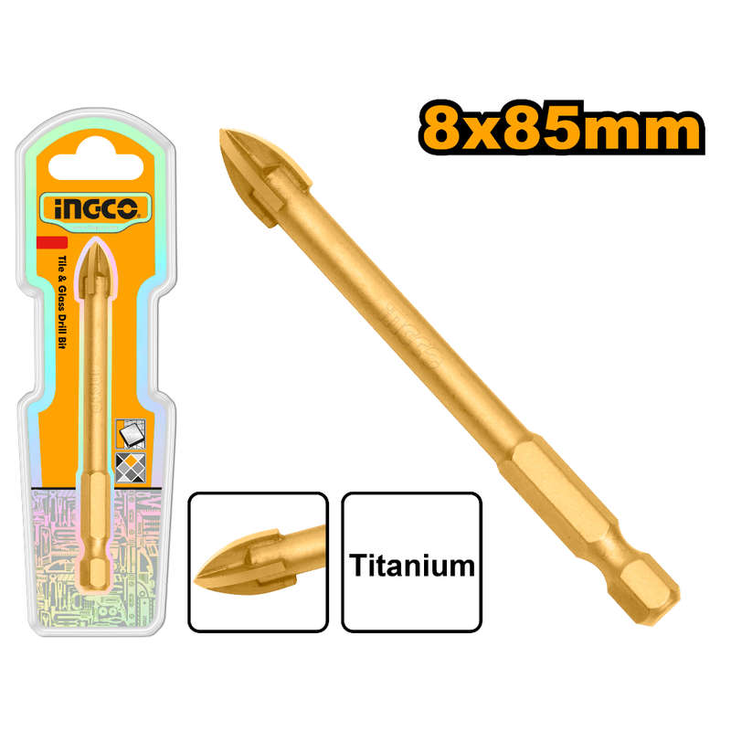 Ingco Drill Bit Tile & Glass 0.8mmx85mm