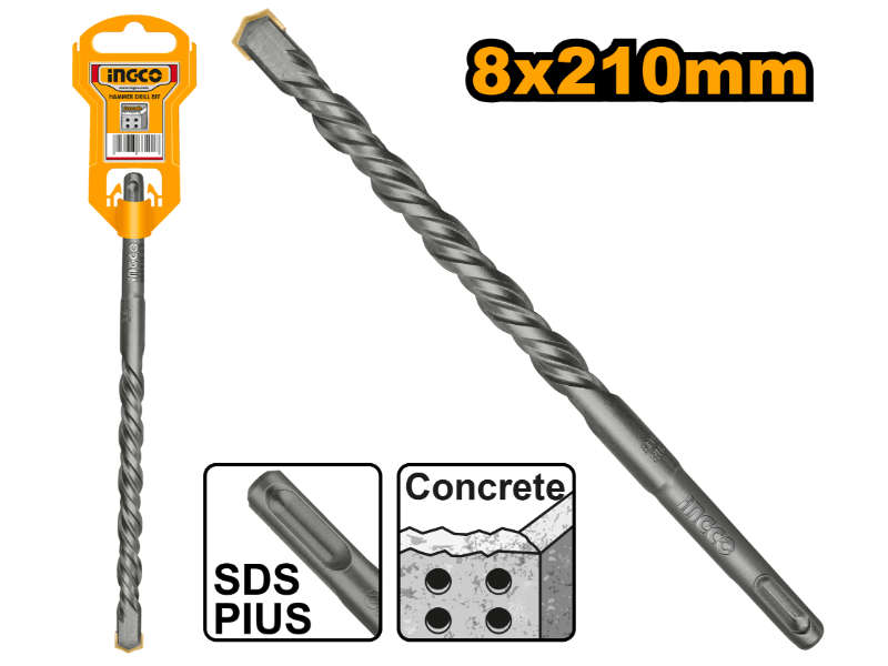 Ingco Drill Bit Sds+ Hammer 8x210mm