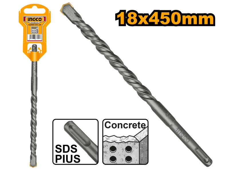Ingco Drill Bit Sds+ Hammer 18x450mm