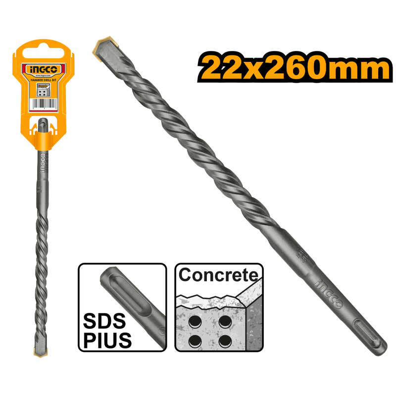 Ingco Drill Bit Sds+ Hammer 22x260mm