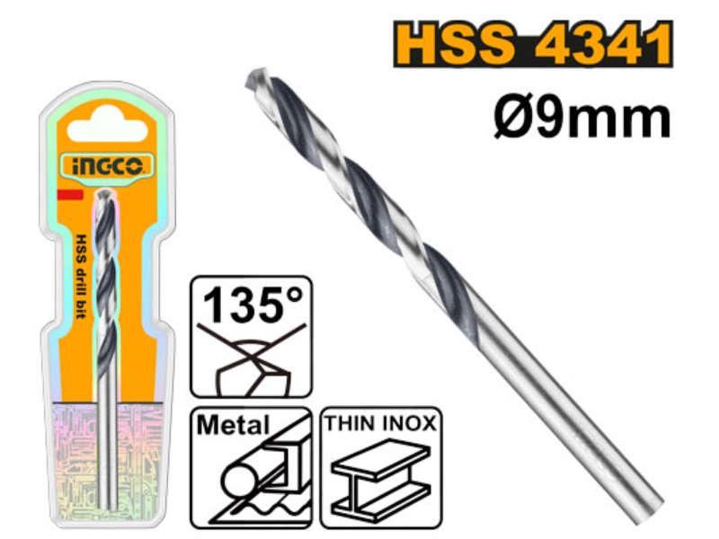 Ingco Drill Bit Hss 9.0mm 1pcs