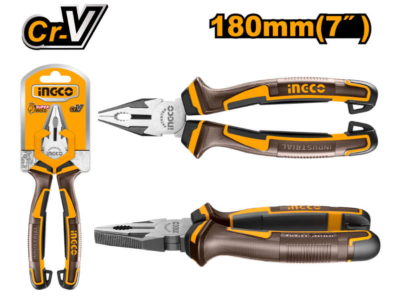 Ingco Plier Combination 180mm Cr-v