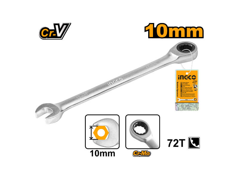 Ingco Spanner Ratchet 10mm