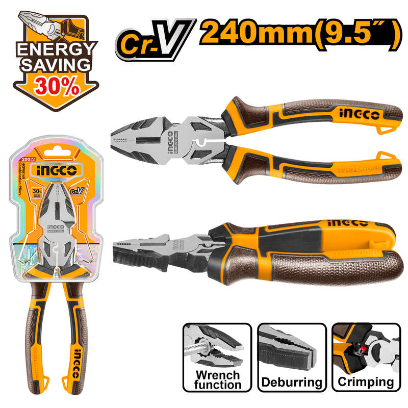 Ingco Plier Comb 240mm Hl Cr-v
