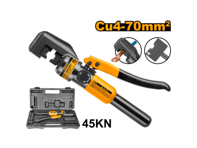 Ingco Hydraulic Crimp 70kit+ 9 Dies