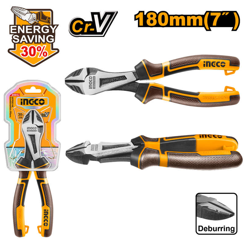 Ingco Plier Diag H/d 180mm Hl Cr-v