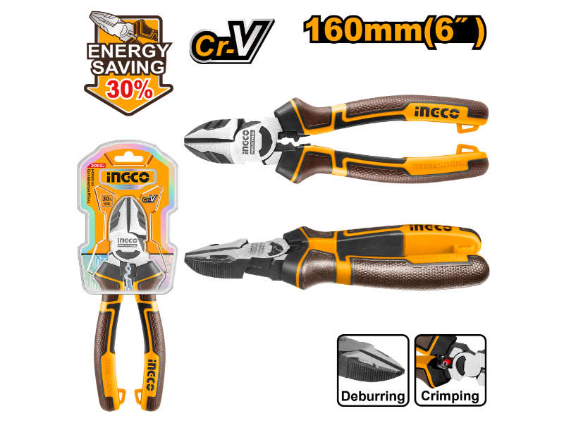 Ingco Plier Diag 160mm Hl Cr-v