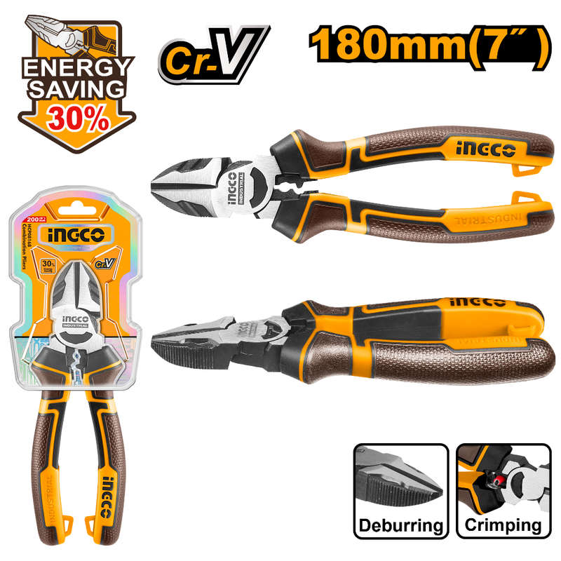 Ingco Plier Diag 180mm Hl Cr-v