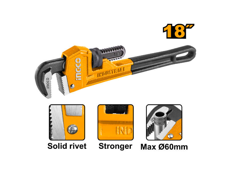 Ingco Pipe Wrench 450mm