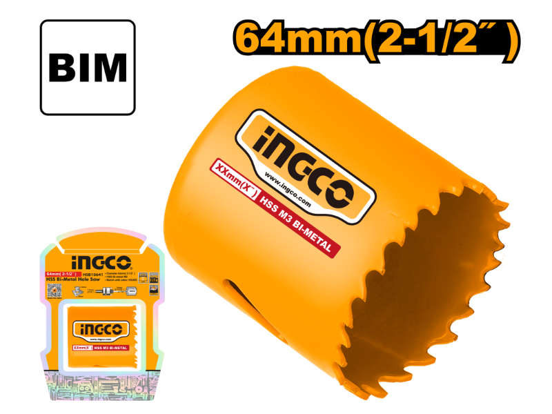 Ingco Hole Saw Bi-metal 64mm