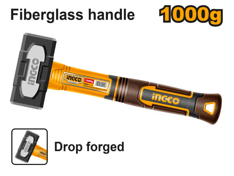 Ingco Hammer Stoning F/g Hndl 1kg