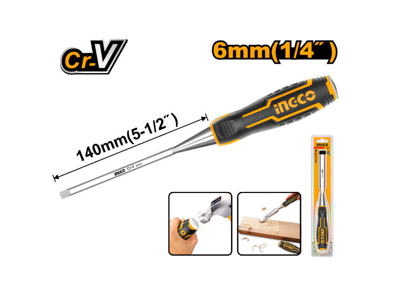 Ingco Chisel Wood 06mm