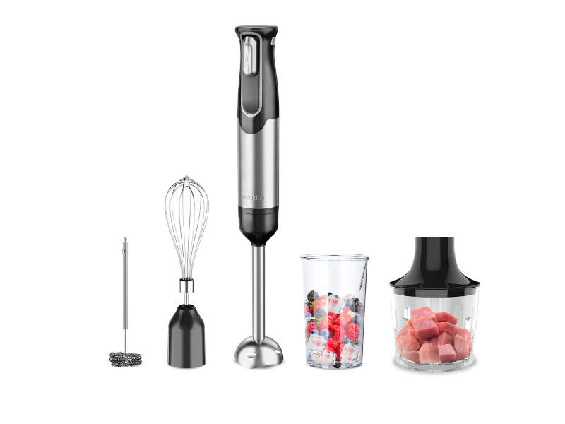 Decakila 12v 500ml Cordless Hand Blender 5in1 Set Black