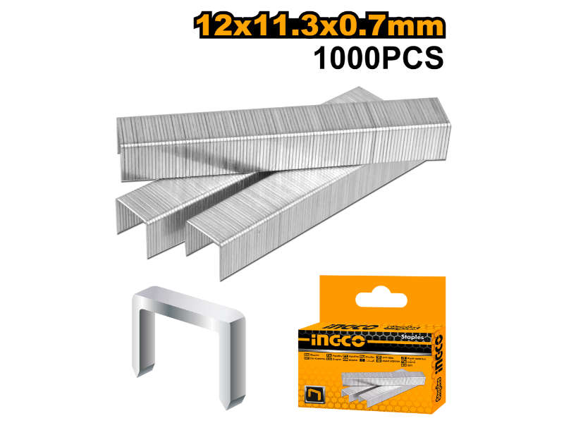 Ingco Staple 12mmx0.71mm Box 1000