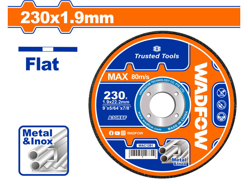 Wadfow Disc Cut Metal 230mmx1.9mm
