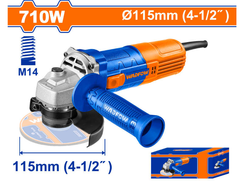 Wadfow Angle Grinder 710w 115mm