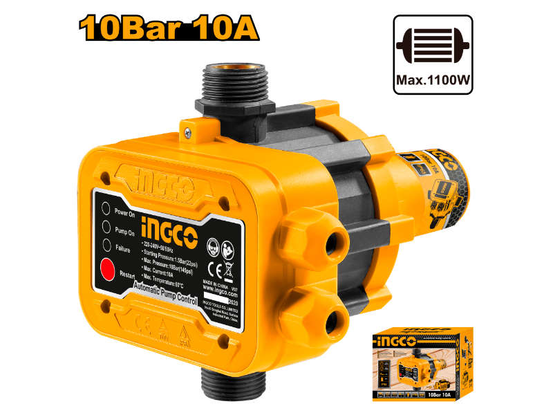 Ingco Pump Control Pres Switch 10bar