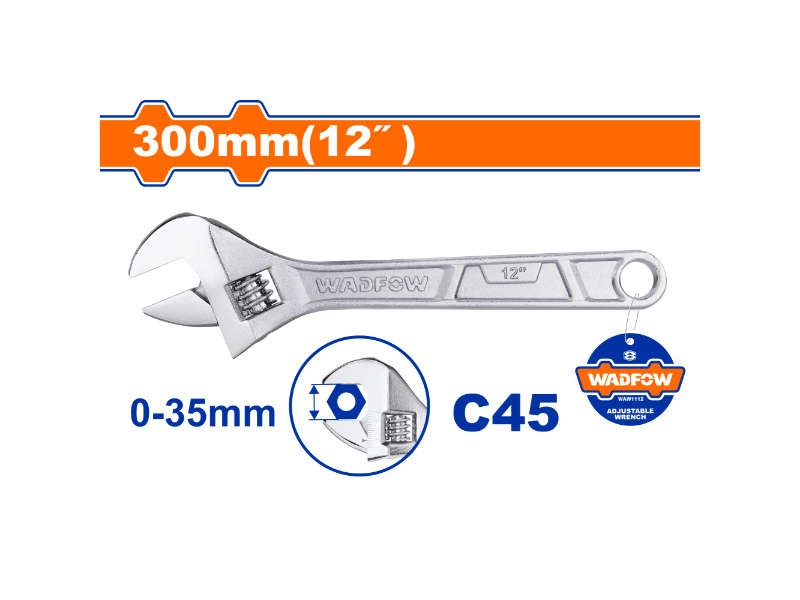 Wadfow Wrench Adj 300mm