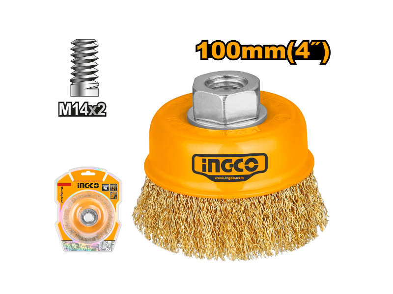 Ingco Brush Wire Cup+nt 100 M14x2.0p