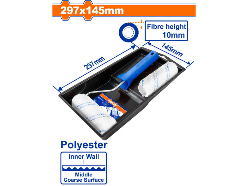 Wadfow P/roller Set I/w 100mm 4pcs