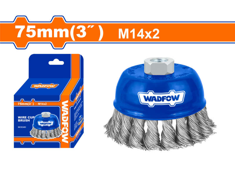 Wadfow Wire Cup Brush M14x2 75mm