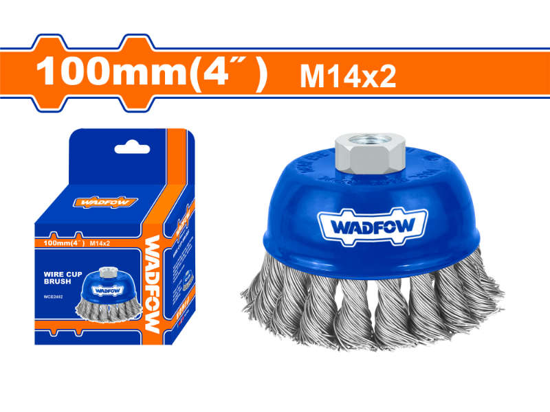 Wadfow Wire Cup Brush M14x2 100mm